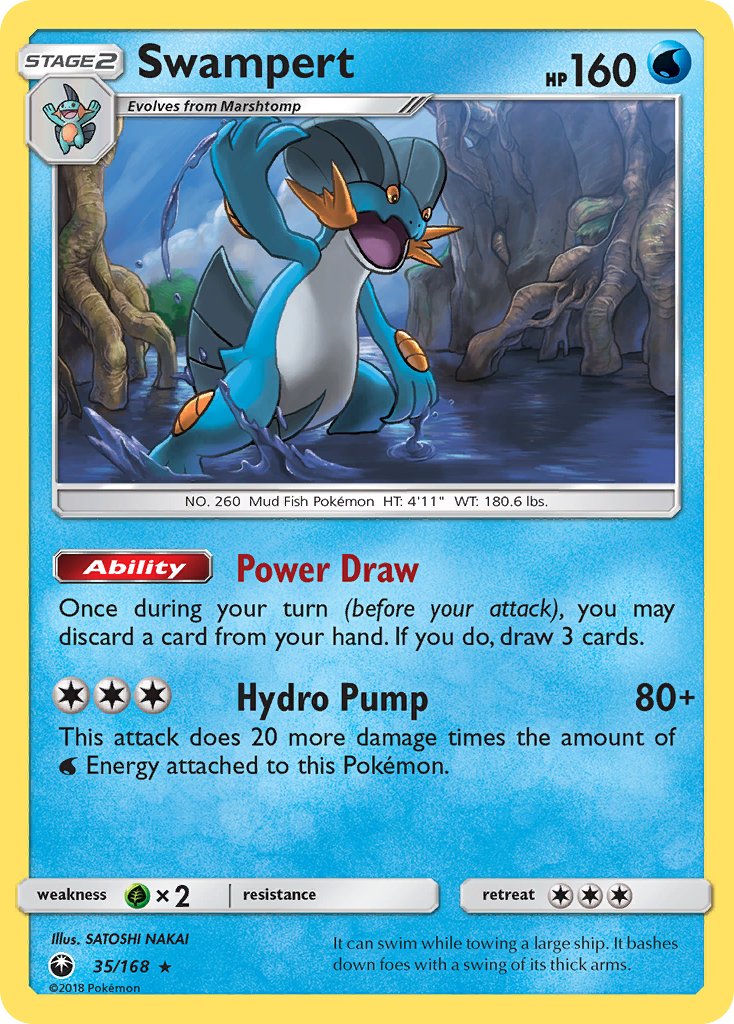 Swampert (35/168) (Theme Deck Exclusive) [Sun & Moon: Celestial Storm] | Tables and Towers