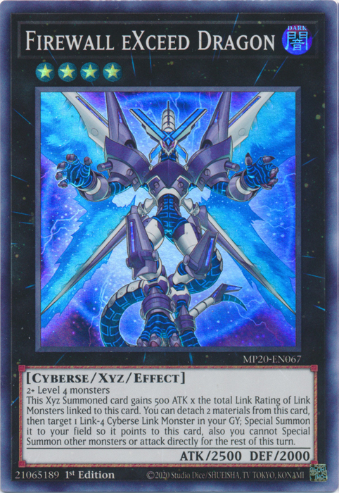 Firewall eXceed Dragon [MP20-EN067] Super Rare | Tables and Towers