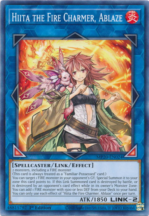 Hiita the Fire Charmer, Ablaze [MP20-EN024] Common | Tables and Towers