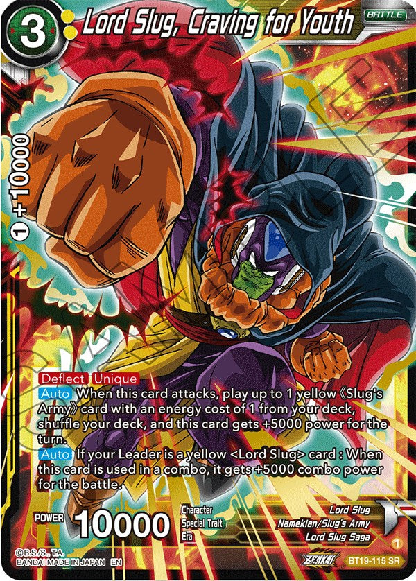 Lord Slug, Craving for Youth (BT19-115) [Fighter's Ambition] | Tables and Towers