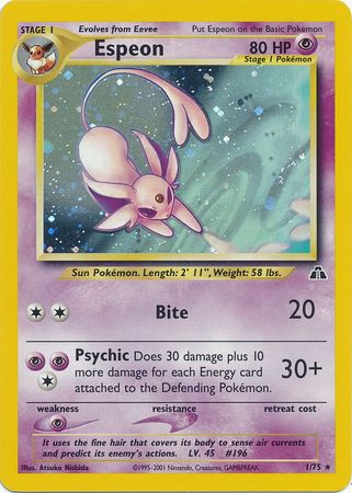 Espeon (1/75) [Neo Discovery Unlimited] | Tables and Towers