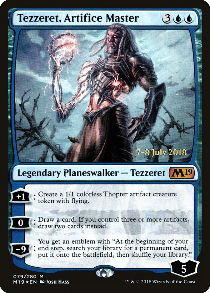 Tezzeret, Artifice Master [Core Set 2019 Prerelease Promos] | Tables and Towers