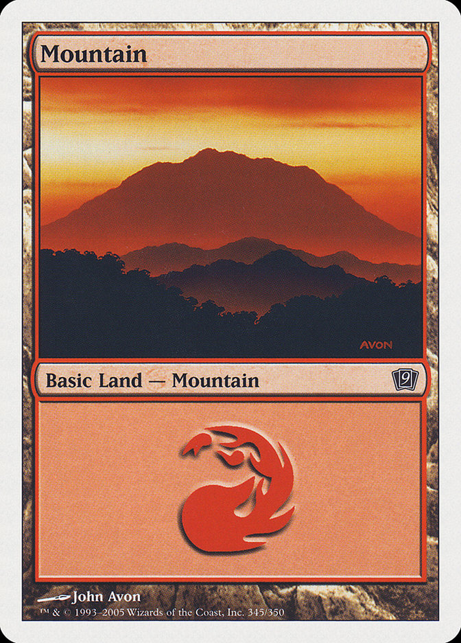 Mountain (345) [Ninth Edition] | Tables and Towers