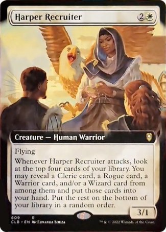 Harper Recruiter (Extended Art) [Commander Legends: Battle for Baldur's Gate] | Tables and Towers