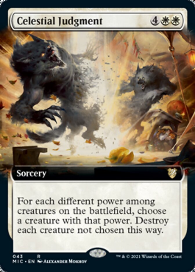 Celestial Judgment (Extended Art) [Innistrad: Midnight Hunt Commander] | Tables and Towers