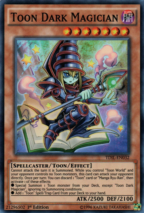 Toon Dark Magician [TDIL-EN032] Super Rare | Tables and Towers