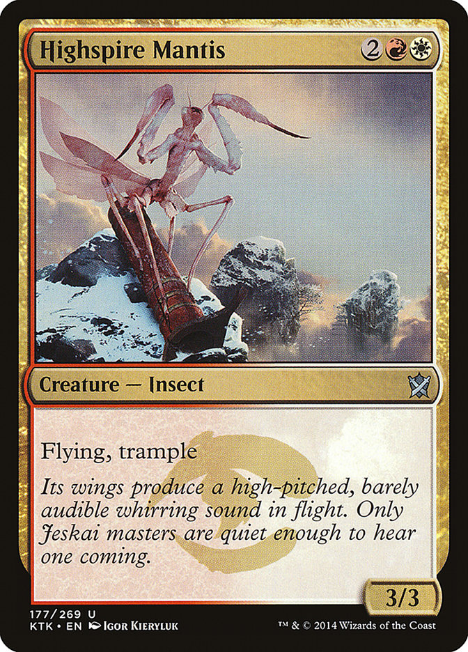 Highspire Mantis [Khans of Tarkir] | Tables and Towers