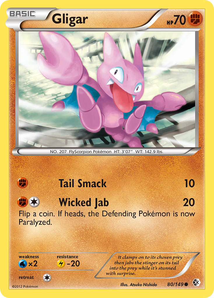 Gligar (80/149) [Black & White: Boundaries Crossed] | Tables and Towers