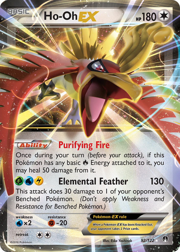 Ho-Oh EX (92/122) [XY: BREAKpoint] | Tables and Towers