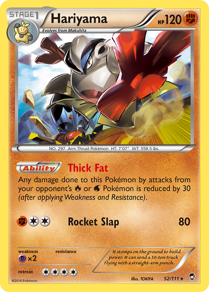 Hariyama (52/111) [XY: Furious Fists] | Tables and Towers