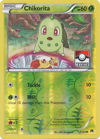 Chikorita (1/122) (League Promo) [XY: BREAKpoint] | Tables and Towers