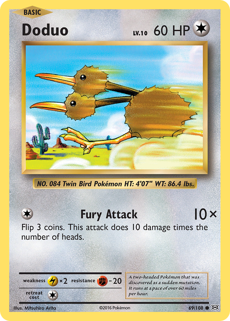 Doduo (69/108) [XY: Evolutions] | Tables and Towers