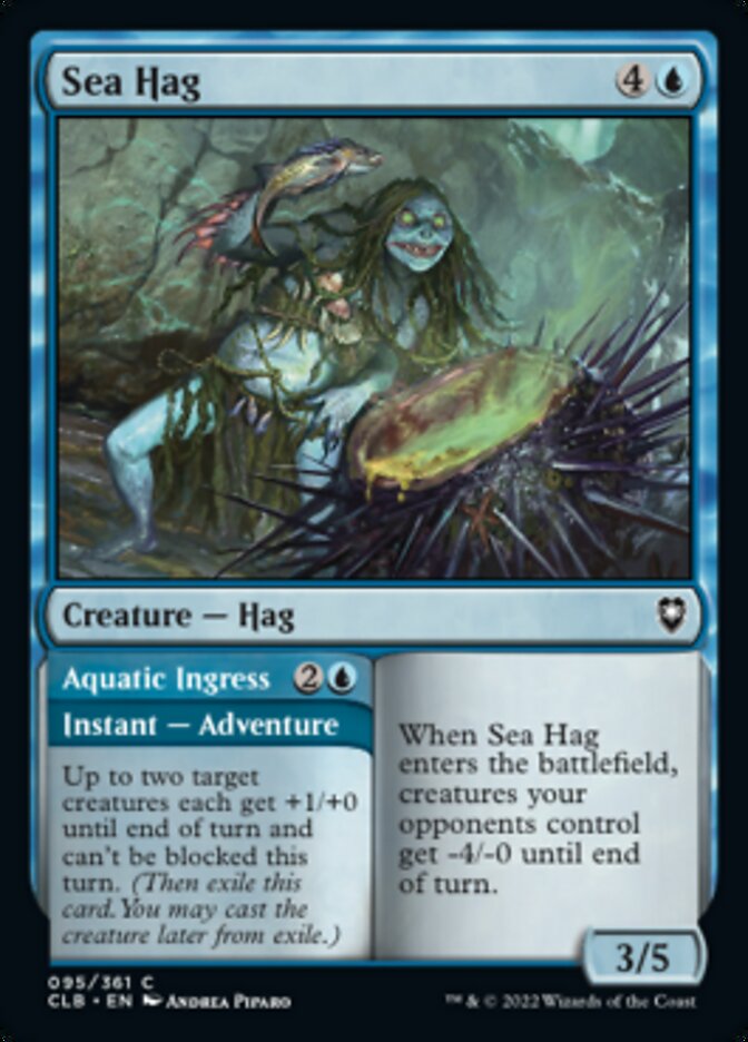 Sea Hag // Aquatic Ingress [Commander Legends: Battle for Baldur's Gate] | Tables and Towers