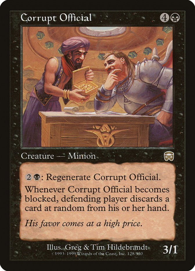 Corrupt Official [Mercadian Masques] | Tables and Towers