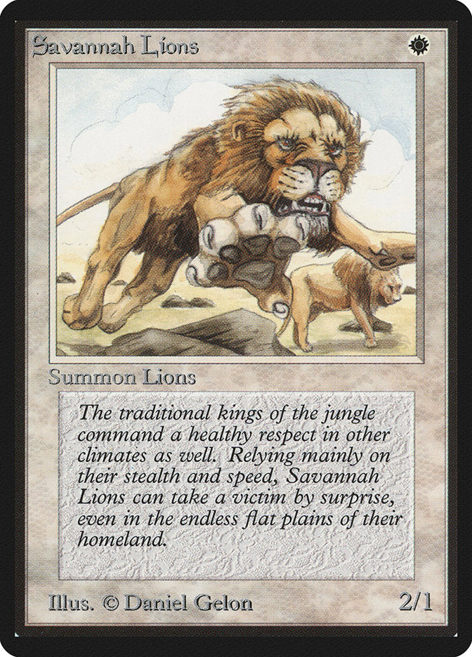 Savannah Lions [Beta Edition] | Tables and Towers