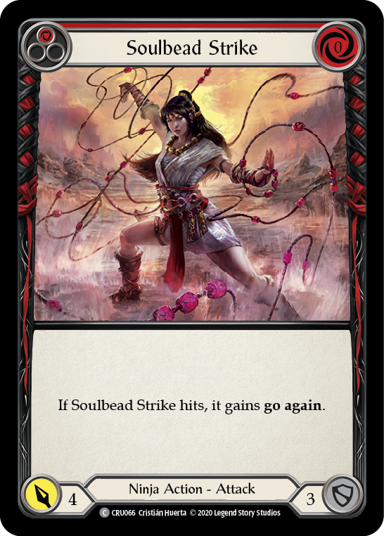 Soulbead Strike (Red) [CRU066] (Crucible of War)  1st Edition Rainbow Foil | Tables and Towers