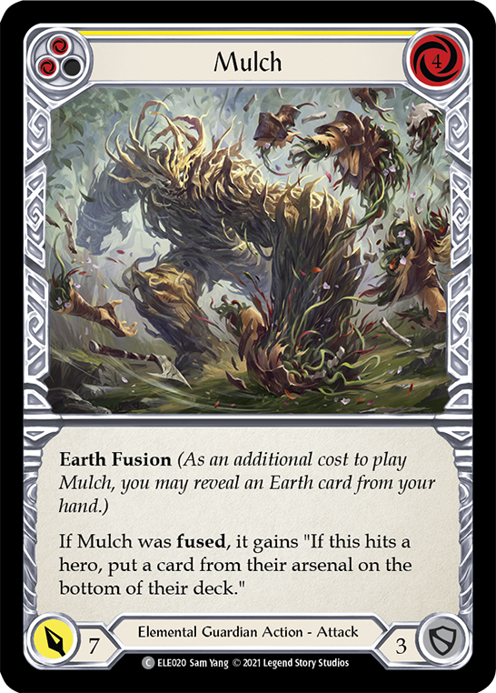 Mulch (Yellow) [ELE020] (Tales of Aria)  1st Edition Rainbow Foil | Tables and Towers