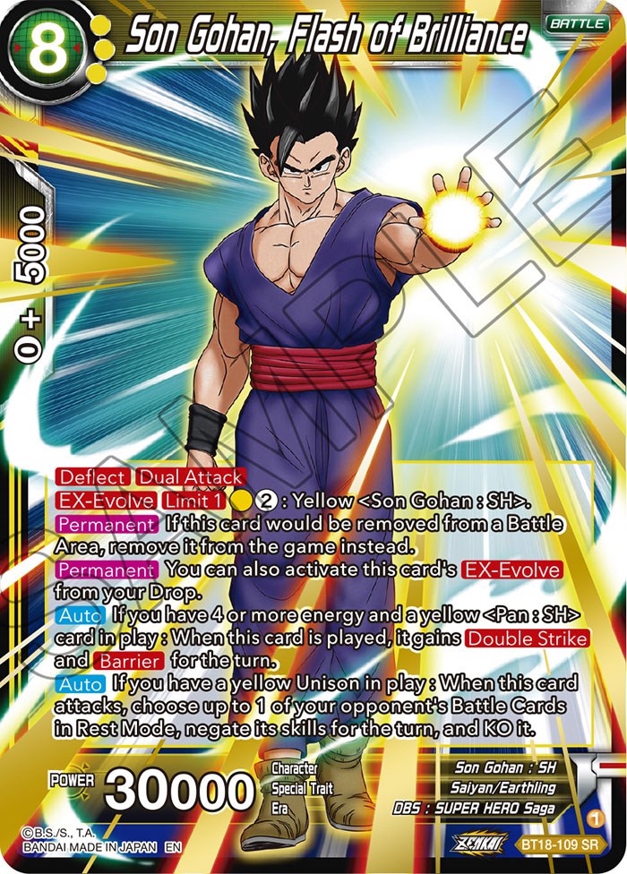 Son Gohan, Flash of Brilliance (BT18-109) [Dawn of the Z-Legends] | Tables and Towers