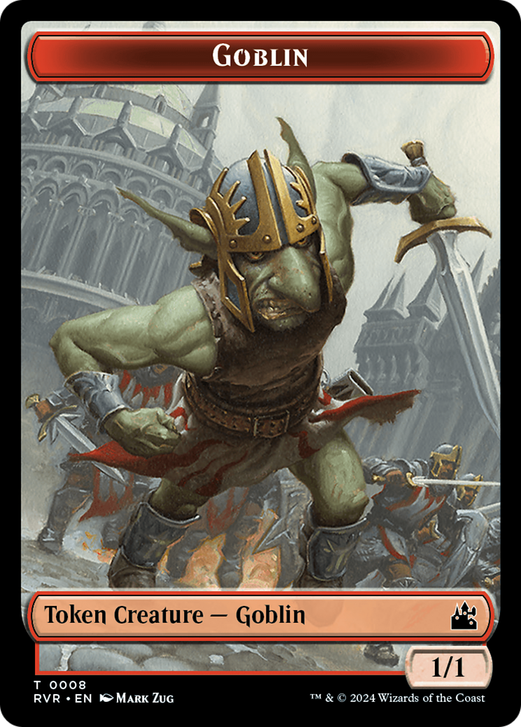 Goblin (0008) // Goblin (0009) Double-Sided Token [Ravnica Remastered Tokens] | Tables and Towers