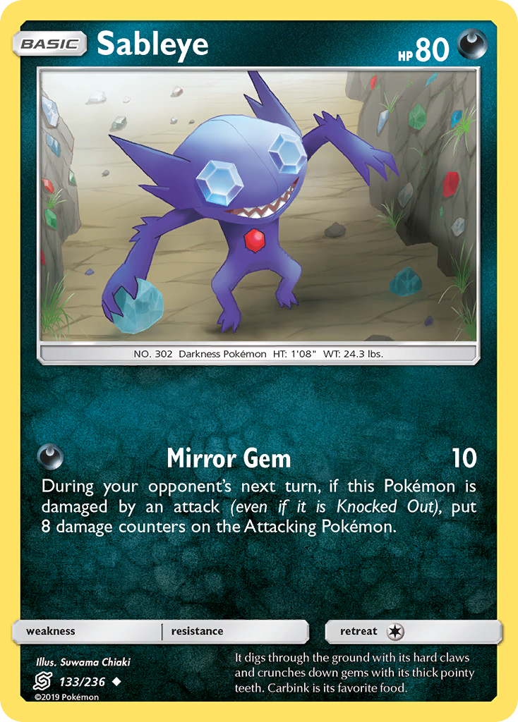 Sableye (133/236) [Sun & Moon: Unified Minds] | Tables and Towers