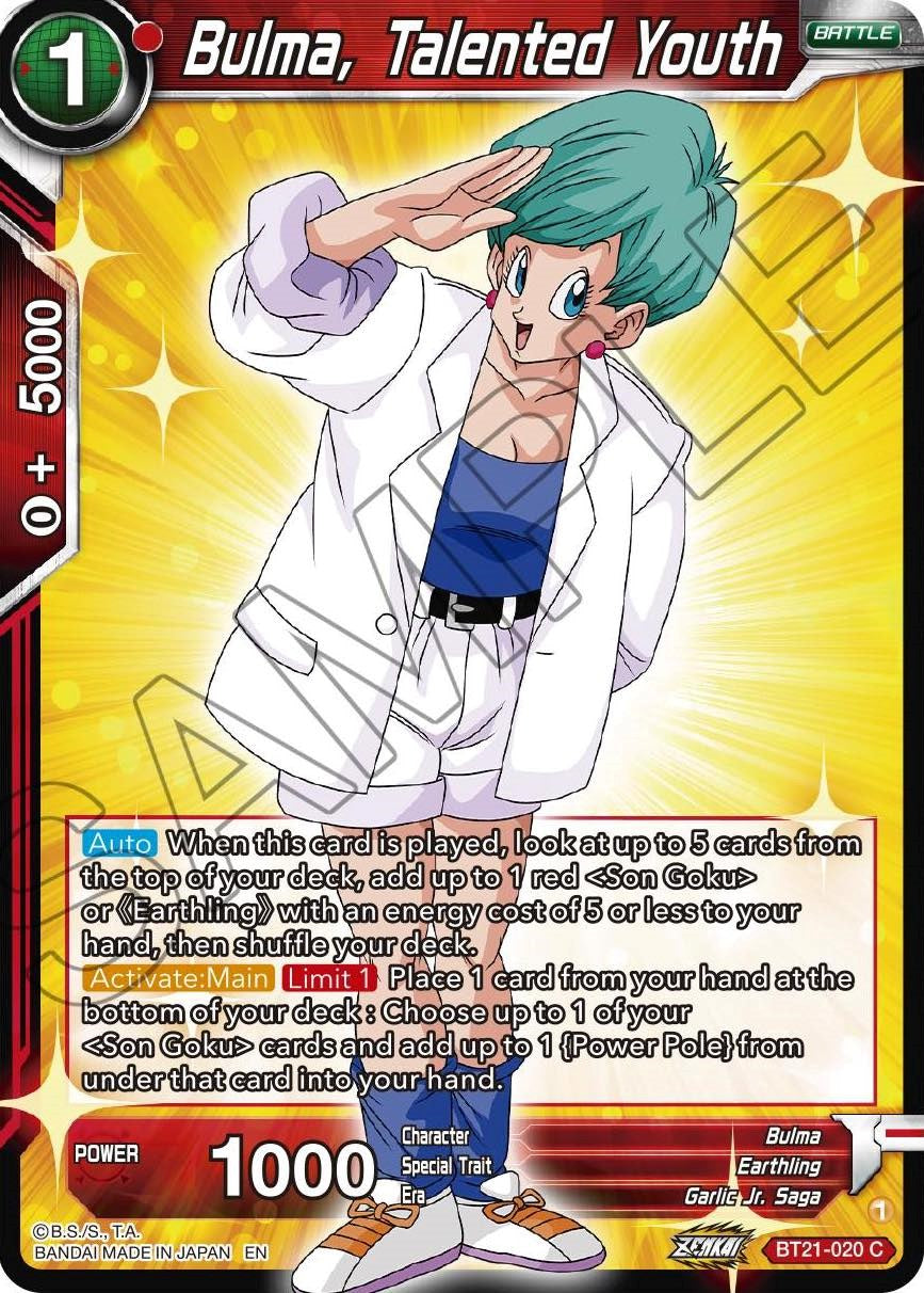 Bulma, Talented Youth (BT21-020) [Wild Resurgence] | Tables and Towers