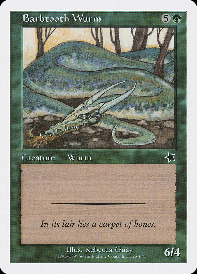 Barbtooth Wurm [Starter 1999] | Tables and Towers