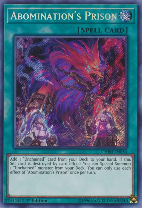 Abomination's Prison [CHIM-EN054] Secret Rare | Tables and Towers