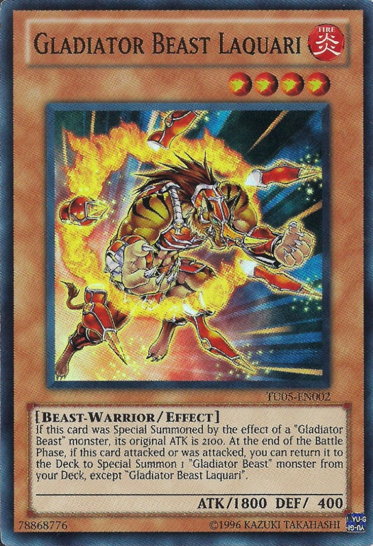 Gladiator Beast Laquari [TU05-EN002] Super Rare | Tables and Towers