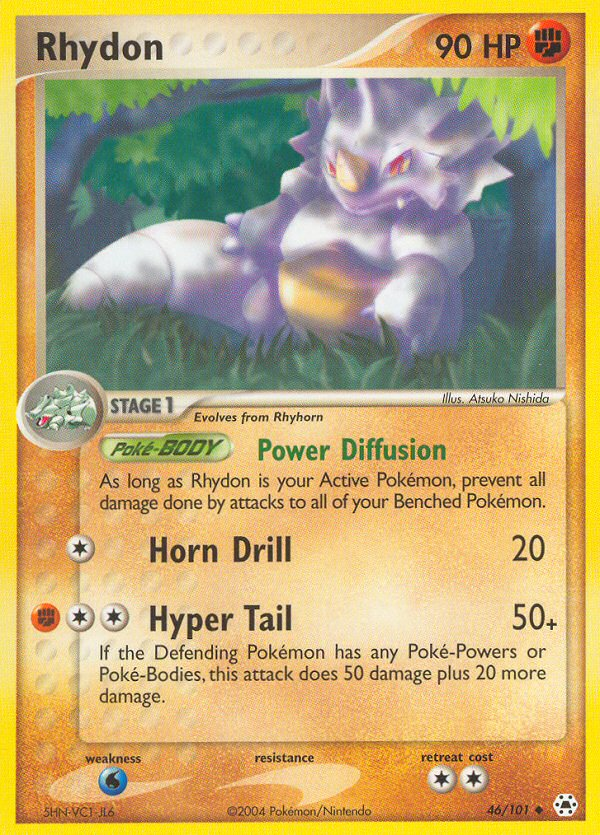 Rhydon (46/101) [EX: Hidden Legends] | Tables and Towers