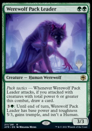 Werewolf Pack Leader (Promo Pack) [Dungeons & Dragons: Adventures in the Forgotten Realms Promos] | Tables and Towers