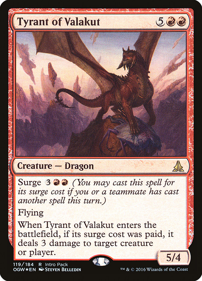 Tyrant of Valakut (Intro Pack) [Oath of the Gatewatch Promos] | Tables and Towers