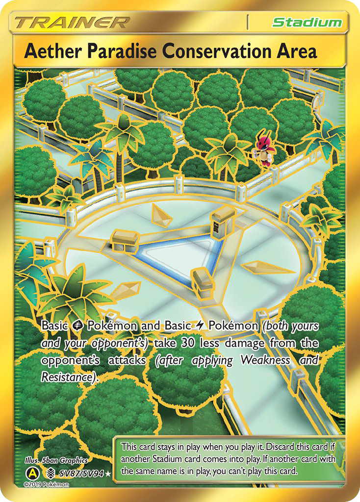 Aether Paradise Conservation Area (SV87/SV94) [Sun & Moon: Hidden Fates - Shiny Vault] | Tables and Towers