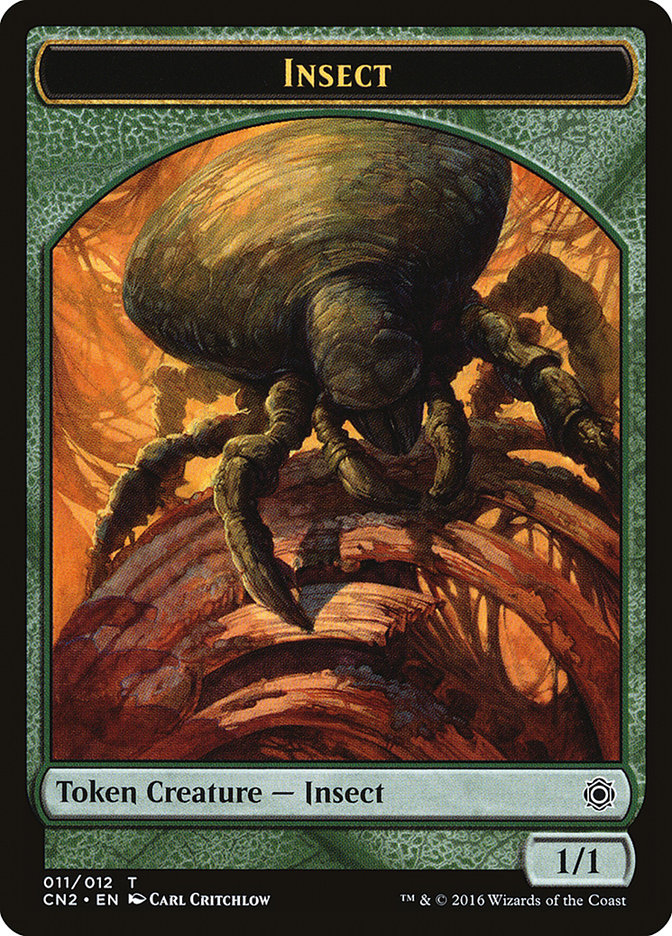 Insect Token [Conspiracy: Take the Crown Tokens] | Tables and Towers