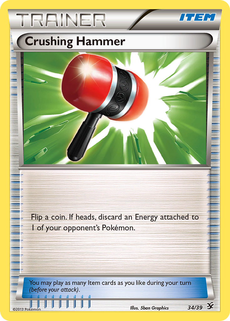 Crushing Hammer (34/39) [XY: Kalos Starter Set] | Tables and Towers