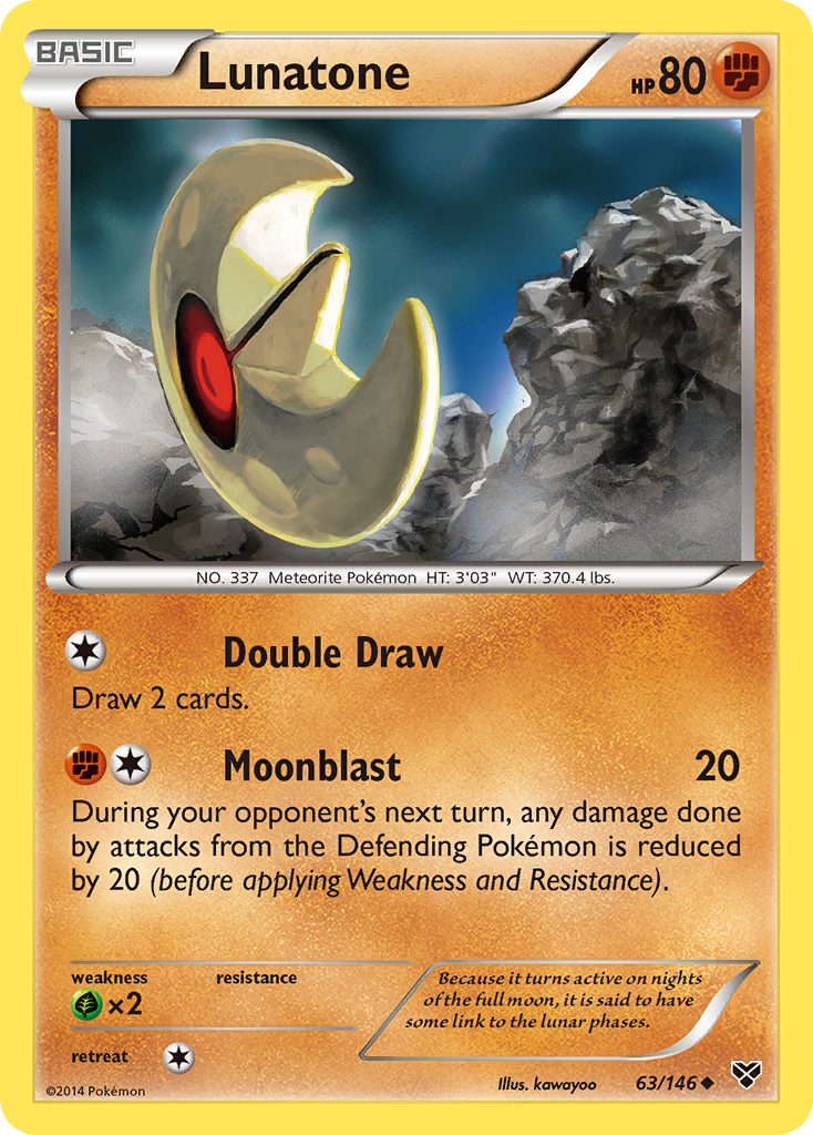 Lunatone (63/146) [XY: Base Set] | Tables and Towers