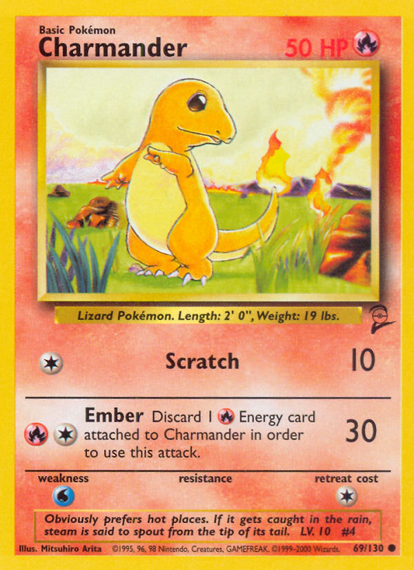 Charmander (69/130) [Base Set 2] | Tables and Towers