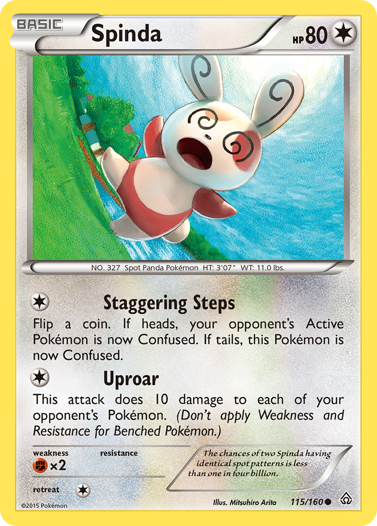 Spinda (115/160) [XY: Primal Clash] | Tables and Towers