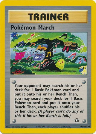 Pokemon March (102/111) [Neo Genesis Unlimited] | Tables and Towers