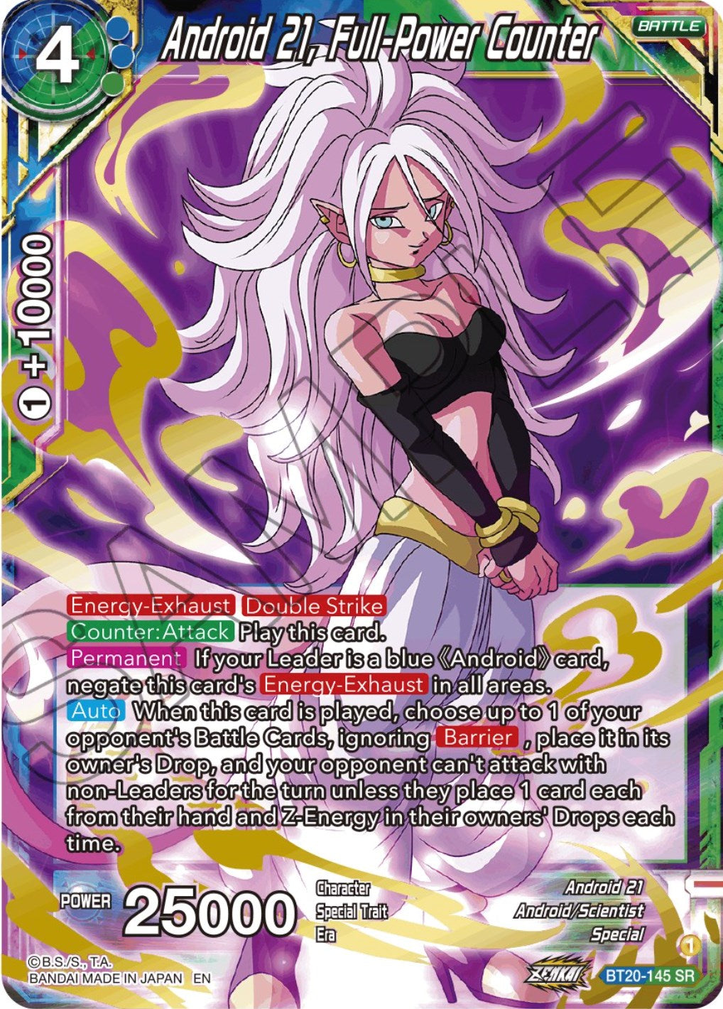 Android 21, Full-Power Counter (BT20-145) [Power Absorbed] | Tables and Towers