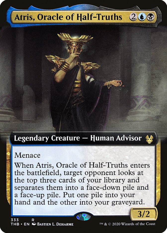 Atris, Oracle of Half-Truths (Extended Art) [Theros Beyond Death] | Tables and Towers