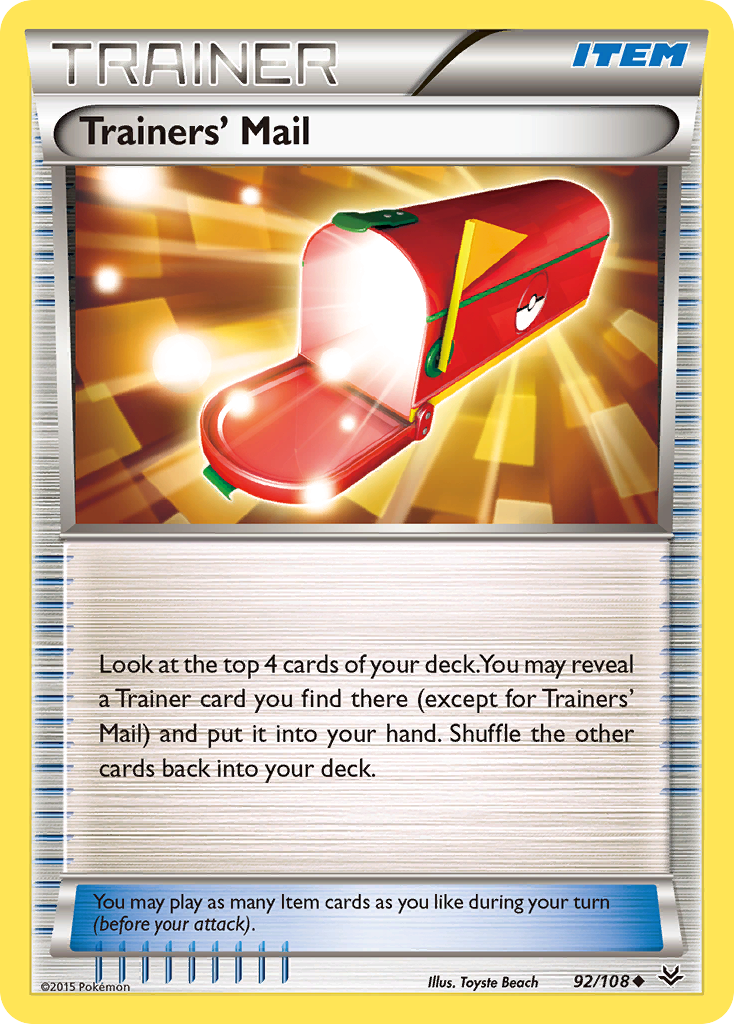 Trainers' Mail (92/108) [XY: Roaring Skies] | Tables and Towers