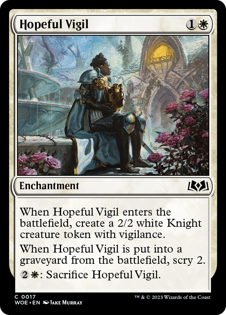 Hopeful Vigil [Wilds of Eldraine] | Tables and Towers