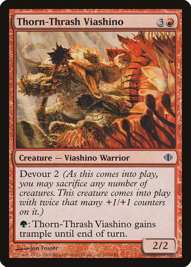 Thorn-Thrash Viashino [Shards of Alara] | Tables and Towers