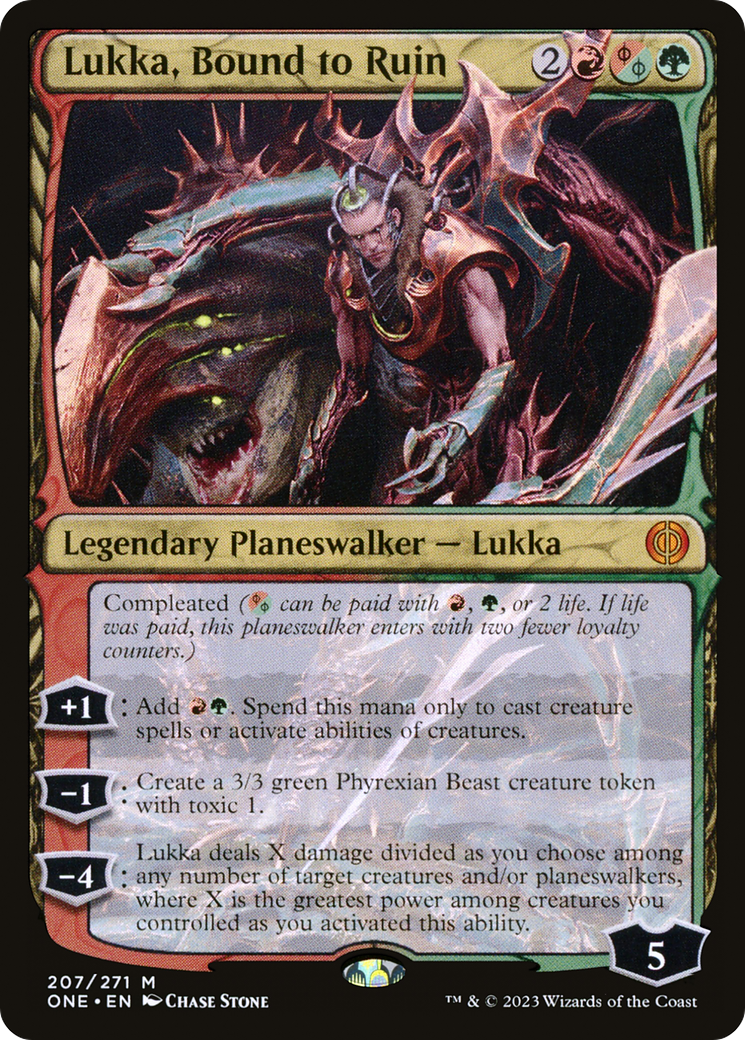 Lukka, Bound to Ruin [Phyrexia: All Will Be One] | Tables and Towers