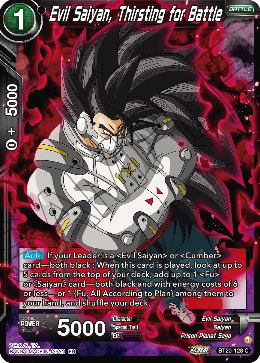 Evil Saiyan, Thirsting for Battle (BT20-128) [Power Absorbed] | Tables and Towers