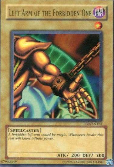 Left Arm of the Forbidden One [LOB-EN123] Ultra Rare | Tables and Towers