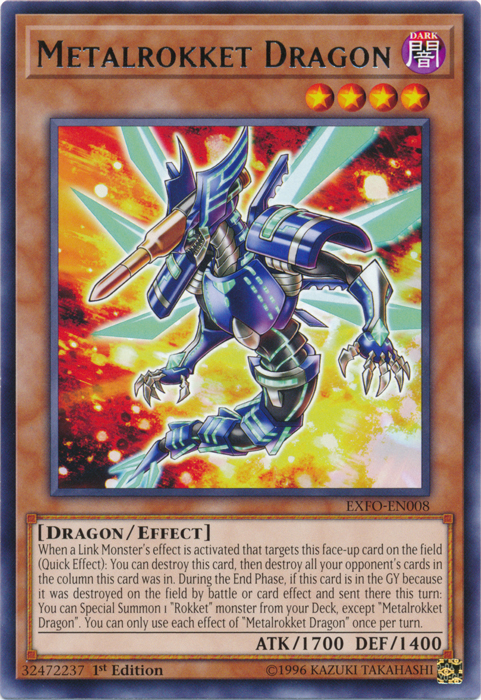 Metalrokket Dragon [EXFO-EN008] Rare | Tables and Towers