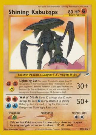 Shining Kabutops (108/105) [Neo Destiny Unlimited] | Tables and Towers