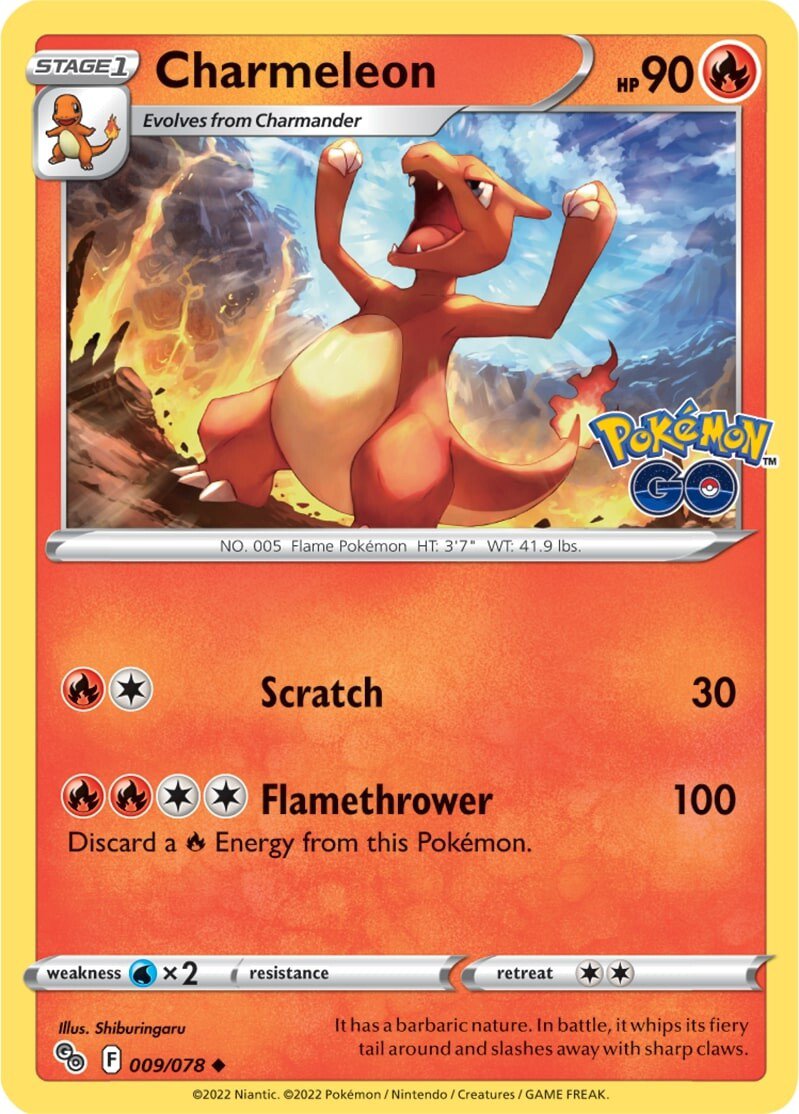 Charmeleon (009/078) [Pokémon GO] | Tables and Towers