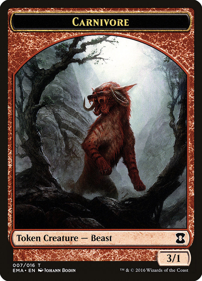 Carnivore Token [Eternal Masters Tokens] | Tables and Towers